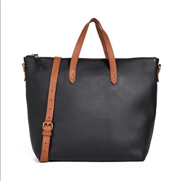 Madewell zipper transport bag black/brown - Picture 2 of 5